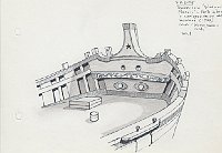 152 Trieste - trabaccolo 'Giovanni Pascoli' - parte interna in corrispondenza del mascone - 1977